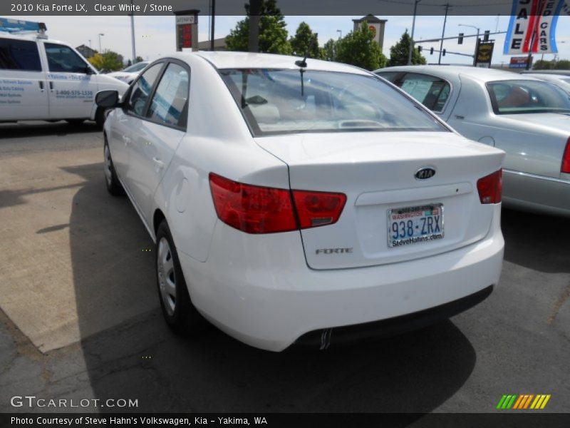 Clear White / Stone 2010 Kia Forte LX