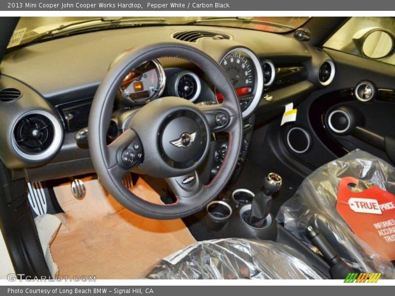Pepper White / Carbon Black 2013 Mini Cooper John Cooper Works Hardtop