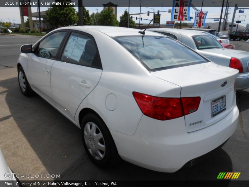 Clear White / Stone 2010 Kia Forte LX