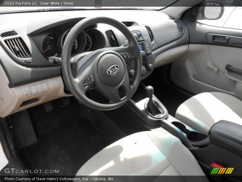 Clear White / Stone 2010 Kia Forte LX