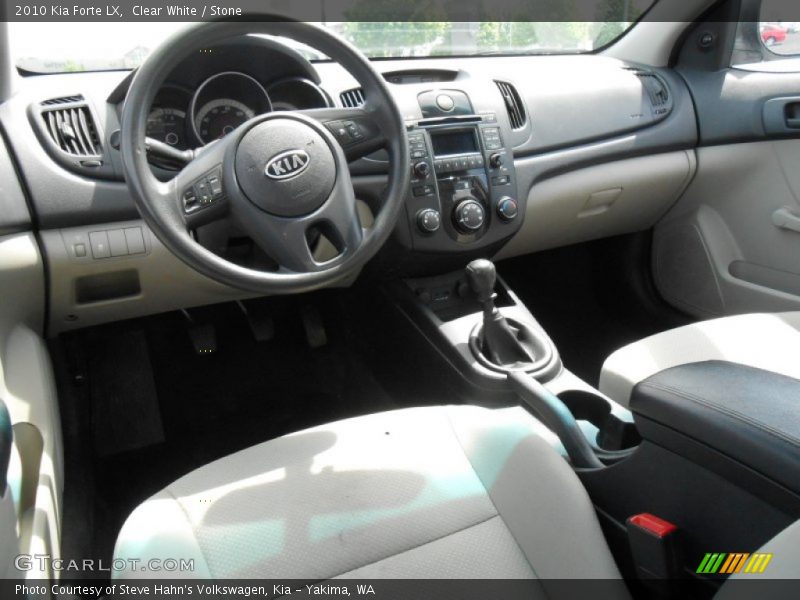 Clear White / Stone 2010 Kia Forte LX