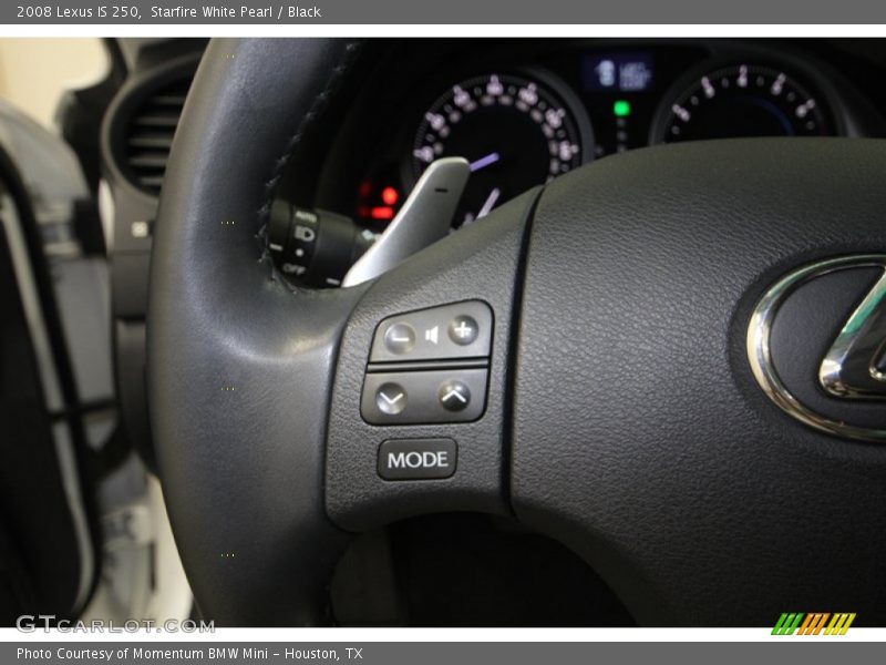 Starfire White Pearl / Black 2008 Lexus IS 250