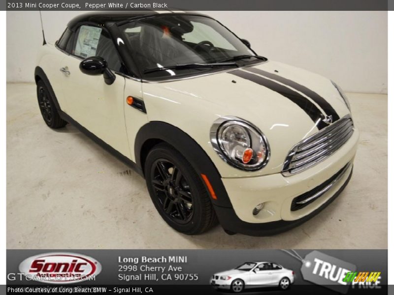 Pepper White / Carbon Black 2013 Mini Cooper Coupe