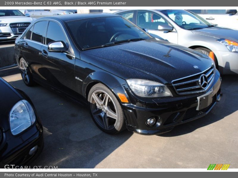 Black / Black AMG Premium Leather 2009 Mercedes-Benz C 63 AMG