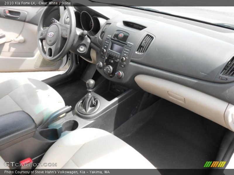 Clear White / Stone 2010 Kia Forte LX