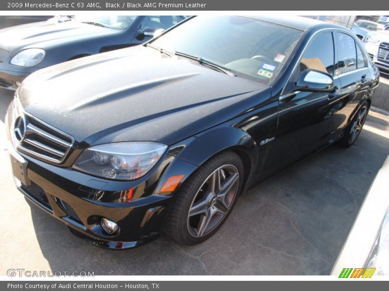 Black / Black AMG Premium Leather 2009 Mercedes-Benz C 63 AMG