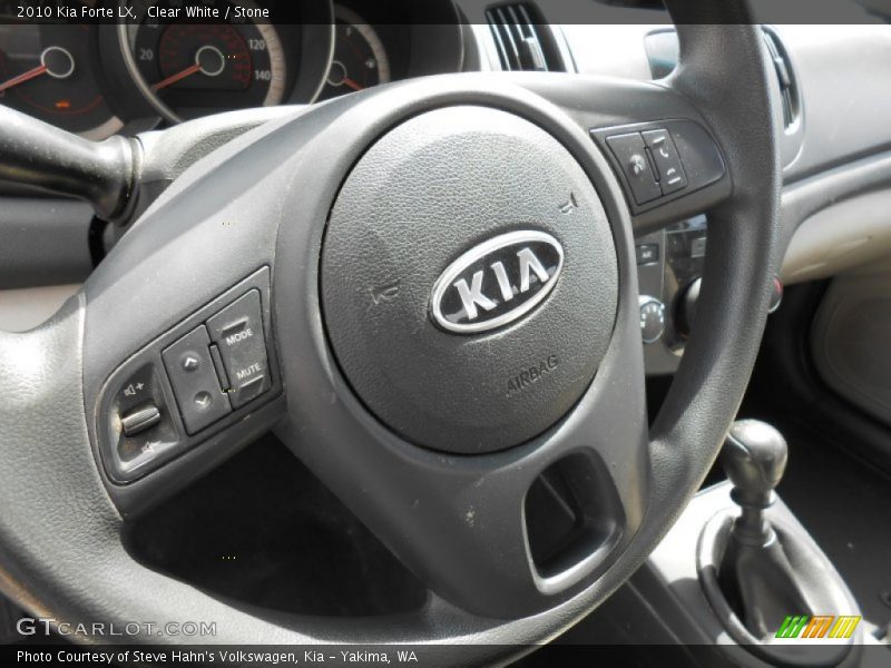 Clear White / Stone 2010 Kia Forte LX