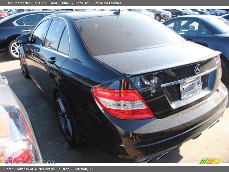 Black / Black AMG Premium Leather 2009 Mercedes-Benz C 63 AMG