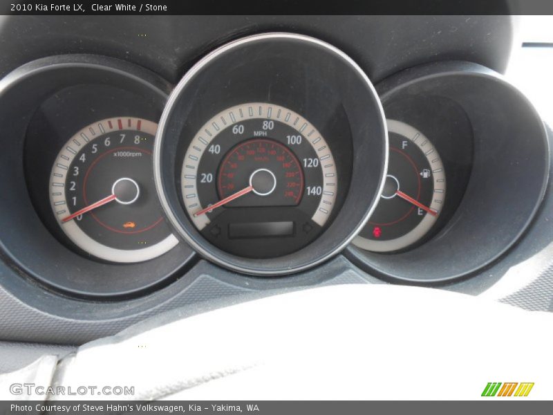 Clear White / Stone 2010 Kia Forte LX