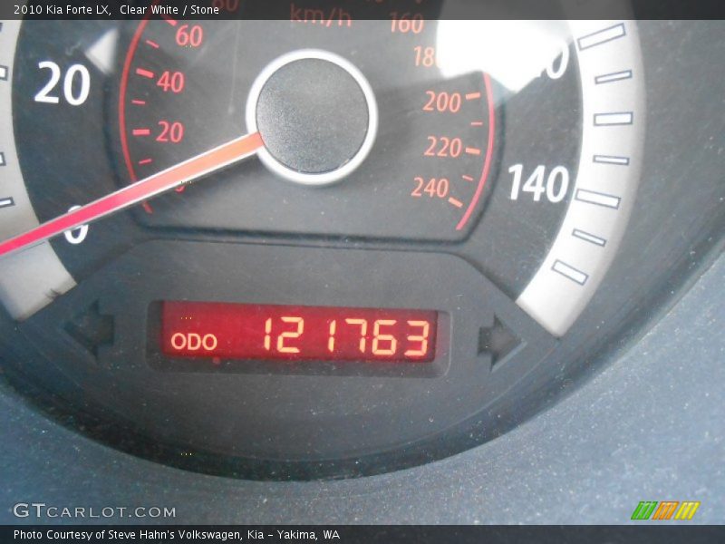 Clear White / Stone 2010 Kia Forte LX