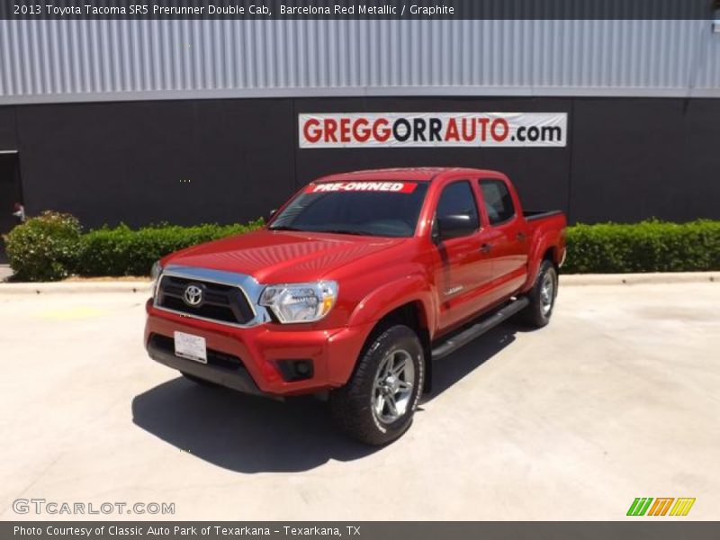 Barcelona Red Metallic / Graphite 2013 Toyota Tacoma SR5 Prerunner Double Cab