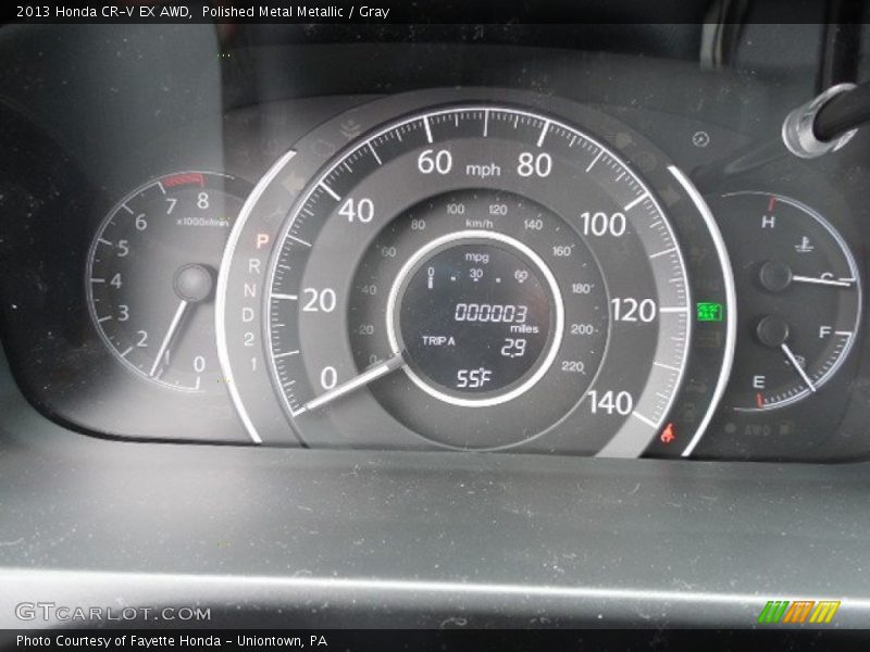 Polished Metal Metallic / Gray 2013 Honda CR-V EX AWD
