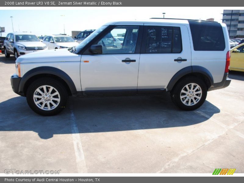 Zermatt Silver Metallic / Ebony Black 2008 Land Rover LR3 V8 SE