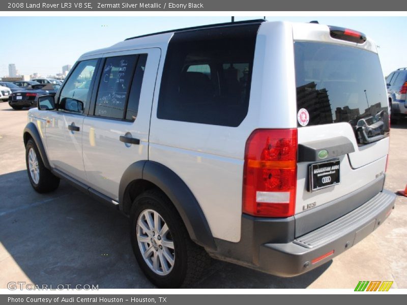 Zermatt Silver Metallic / Ebony Black 2008 Land Rover LR3 V8 SE