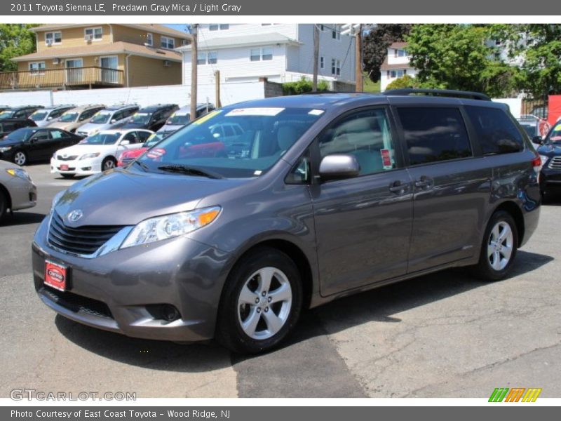 Predawn Gray Mica / Light Gray 2011 Toyota Sienna LE