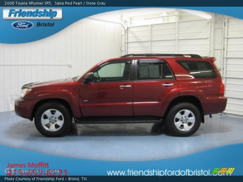 Salsa Red Pearl / Stone Gray 2008 Toyota 4Runner SR5