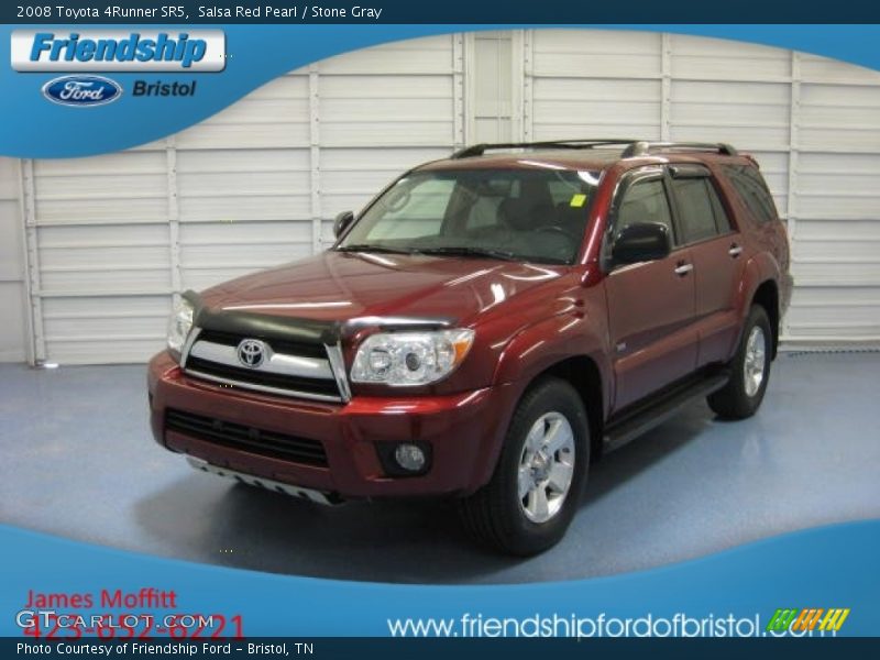 Salsa Red Pearl / Stone Gray 2008 Toyota 4Runner SR5