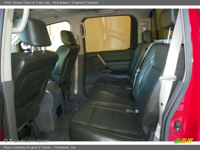 Red Brawn / Graphite/Titanium 2005 Nissan Titan LE Crew Cab