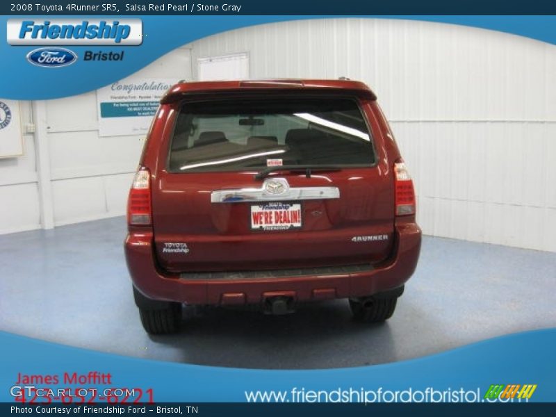 Salsa Red Pearl / Stone Gray 2008 Toyota 4Runner SR5