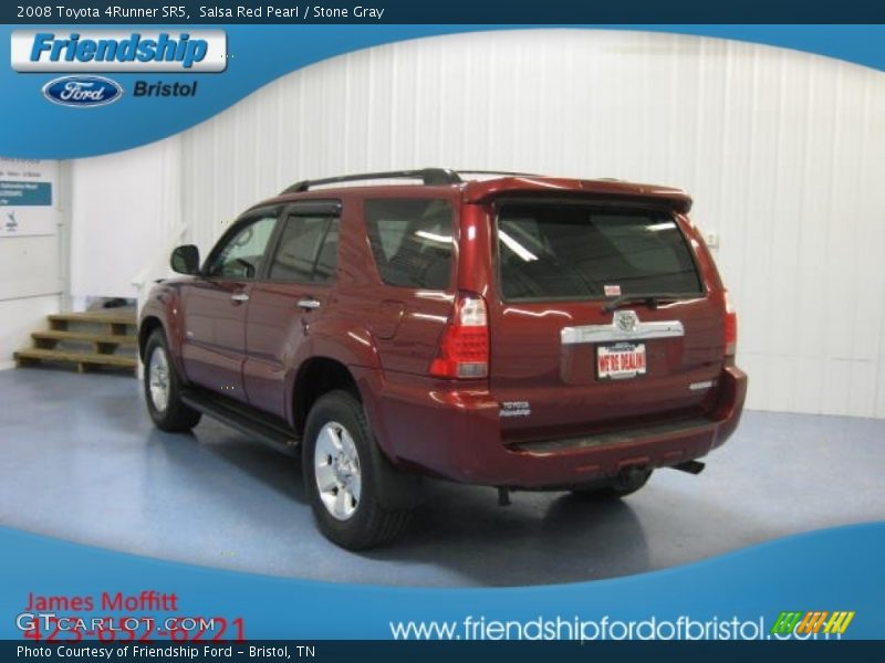Salsa Red Pearl / Stone Gray 2008 Toyota 4Runner SR5