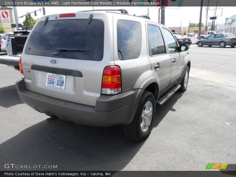 Light Parchment Gold Metallic / Medium Parchment Beige 2001 Ford Escape XLT V6 4WD