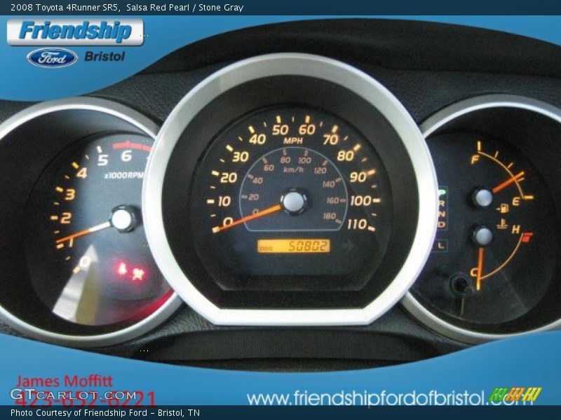 Salsa Red Pearl / Stone Gray 2008 Toyota 4Runner SR5