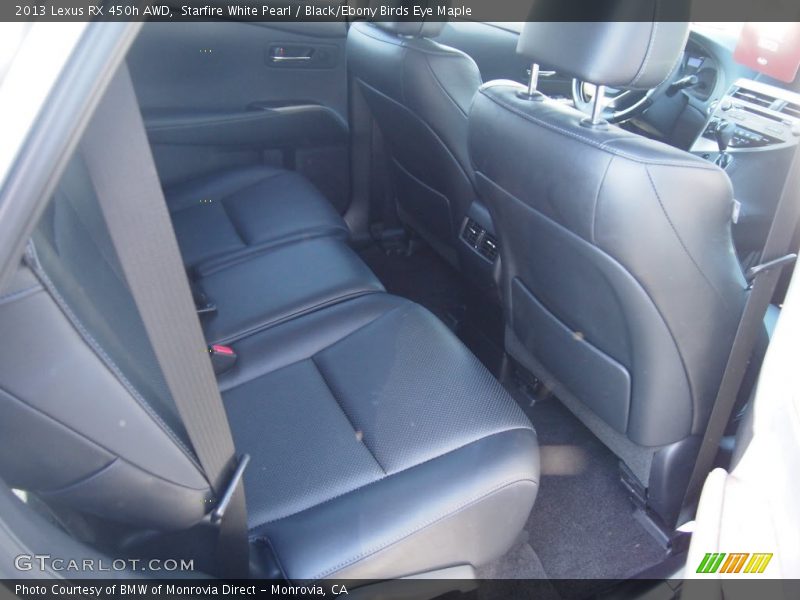 Starfire White Pearl / Black/Ebony Birds Eye Maple 2013 Lexus RX 450h AWD