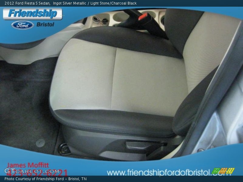 Ingot Silver Metallic / Light Stone/Charcoal Black 2012 Ford Fiesta S Sedan