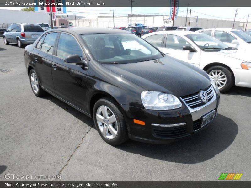 Black Uni / Anthracite 2009 Volkswagen Jetta S Sedan