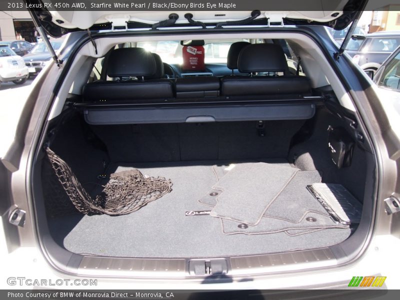 Starfire White Pearl / Black/Ebony Birds Eye Maple 2013 Lexus RX 450h AWD