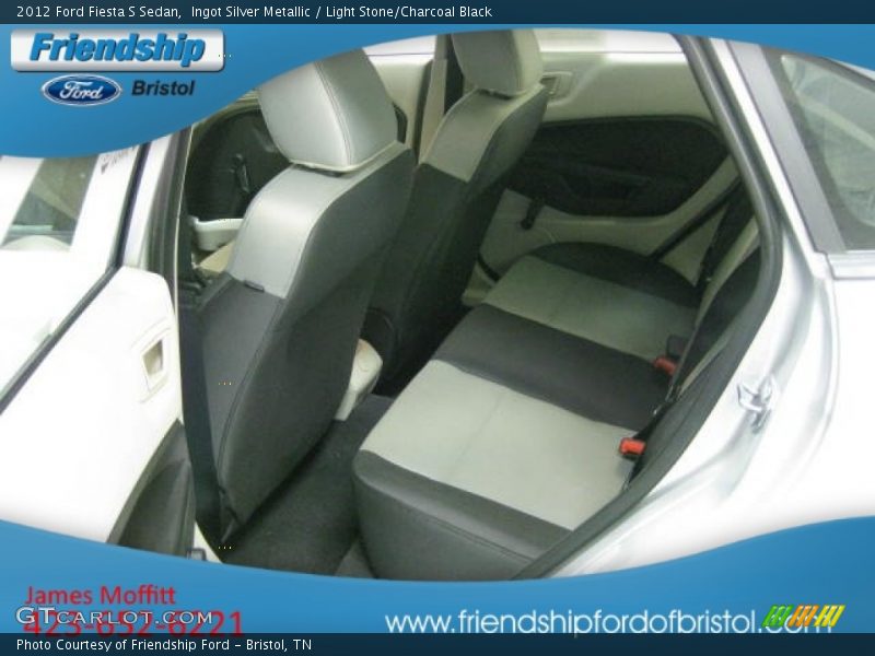 Ingot Silver Metallic / Light Stone/Charcoal Black 2012 Ford Fiesta S Sedan
