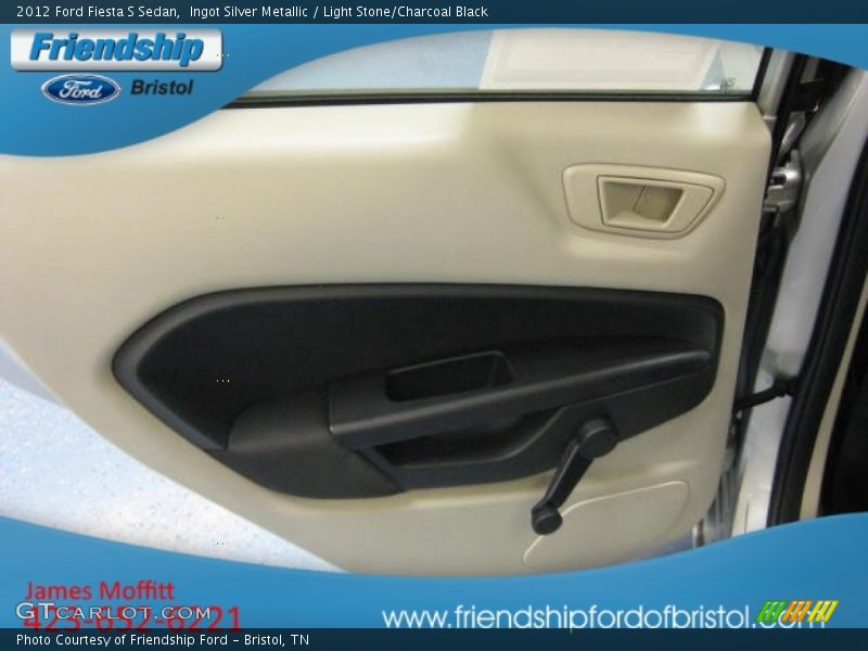 Ingot Silver Metallic / Light Stone/Charcoal Black 2012 Ford Fiesta S Sedan