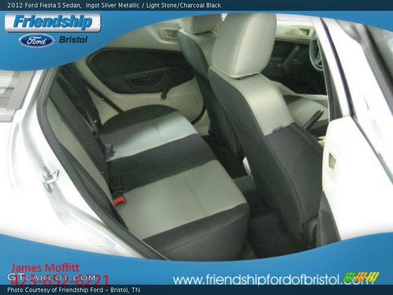 Ingot Silver Metallic / Light Stone/Charcoal Black 2012 Ford Fiesta S Sedan