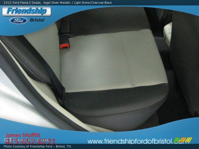 Ingot Silver Metallic / Light Stone/Charcoal Black 2012 Ford Fiesta S Sedan
