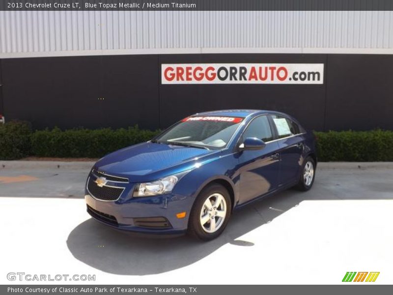 Blue Topaz Metallic / Medium Titanium 2013 Chevrolet Cruze LT