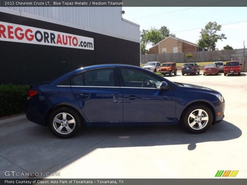 Blue Topaz Metallic / Medium Titanium 2013 Chevrolet Cruze LT