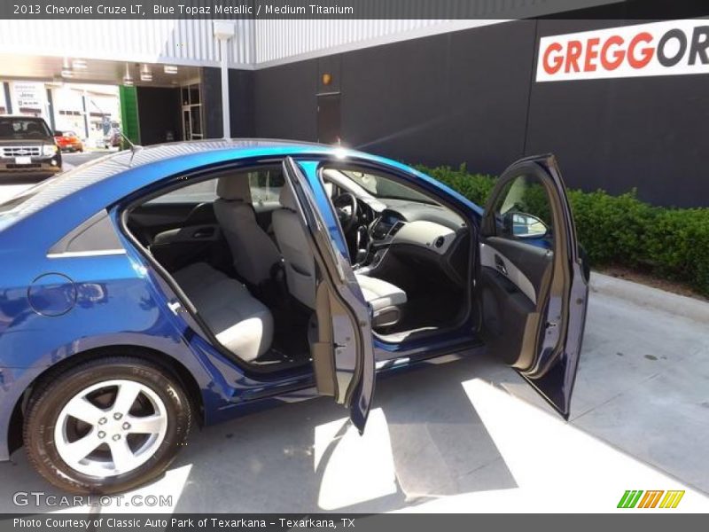 Blue Topaz Metallic / Medium Titanium 2013 Chevrolet Cruze LT