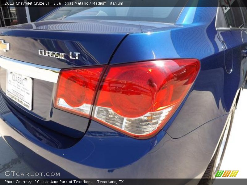 Blue Topaz Metallic / Medium Titanium 2013 Chevrolet Cruze LT