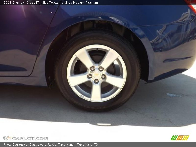 Blue Topaz Metallic / Medium Titanium 2013 Chevrolet Cruze LT