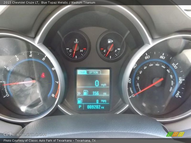 Blue Topaz Metallic / Medium Titanium 2013 Chevrolet Cruze LT