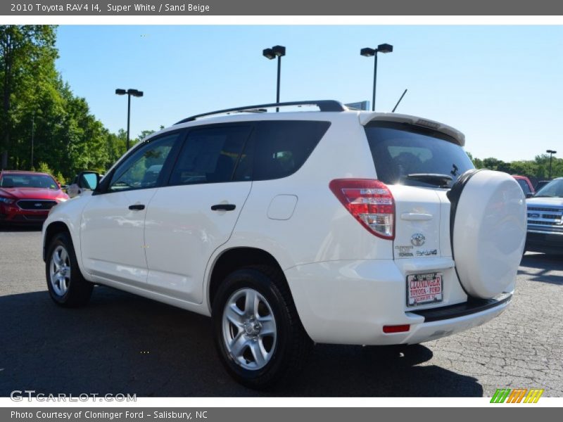 Super White / Sand Beige 2010 Toyota RAV4 I4