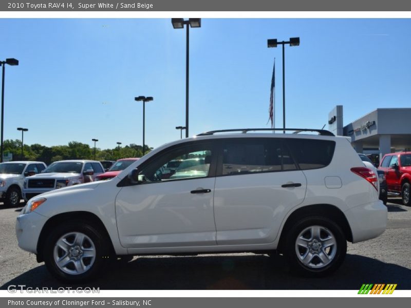 Super White / Sand Beige 2010 Toyota RAV4 I4