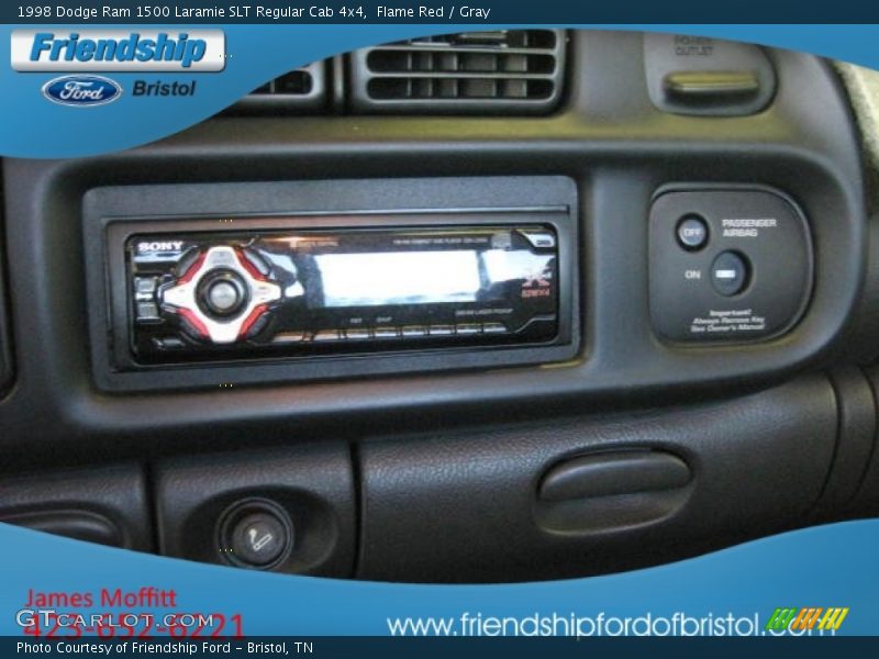 Flame Red / Gray 1998 Dodge Ram 1500 Laramie SLT Regular Cab 4x4
