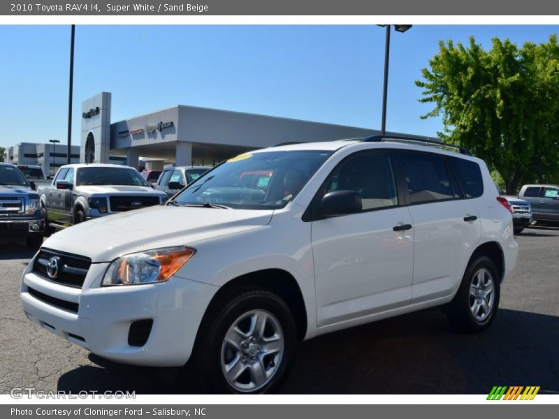 Super White / Sand Beige 2010 Toyota RAV4 I4