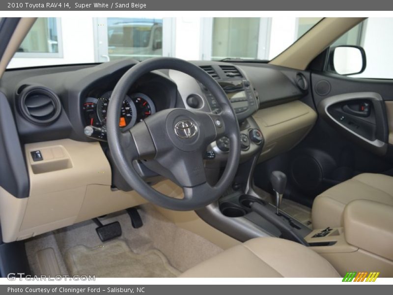 Super White / Sand Beige 2010 Toyota RAV4 I4