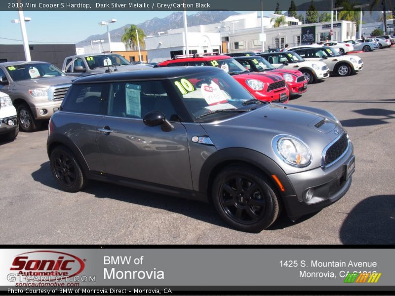 Dark Silver Metallic / Grey/Carbon Black 2010 Mini Cooper S Hardtop