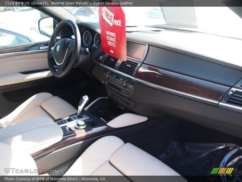 Mineral Silver Metallic / Oyster Nevada Leather 2009 BMW X6 xDrive35i
