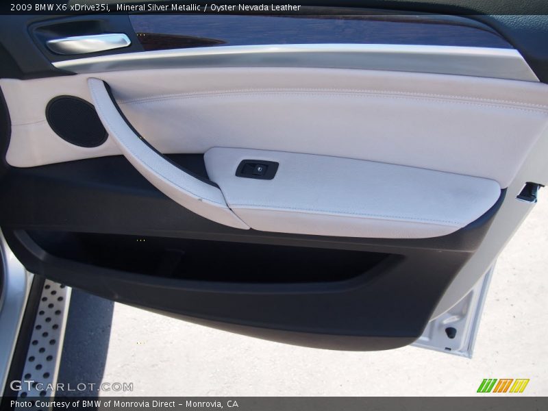 Mineral Silver Metallic / Oyster Nevada Leather 2009 BMW X6 xDrive35i