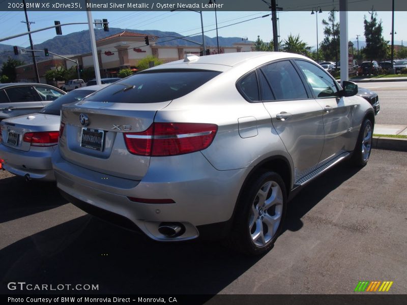 Mineral Silver Metallic / Oyster Nevada Leather 2009 BMW X6 xDrive35i