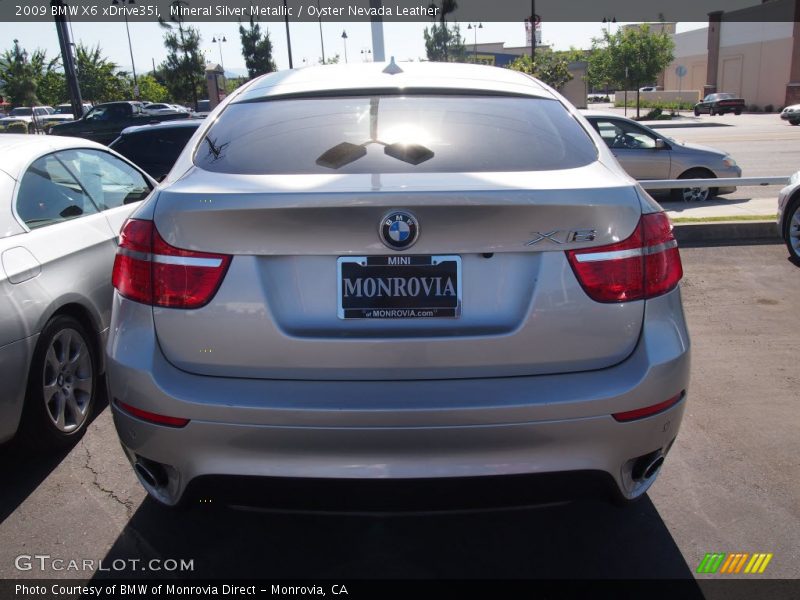 Mineral Silver Metallic / Oyster Nevada Leather 2009 BMW X6 xDrive35i